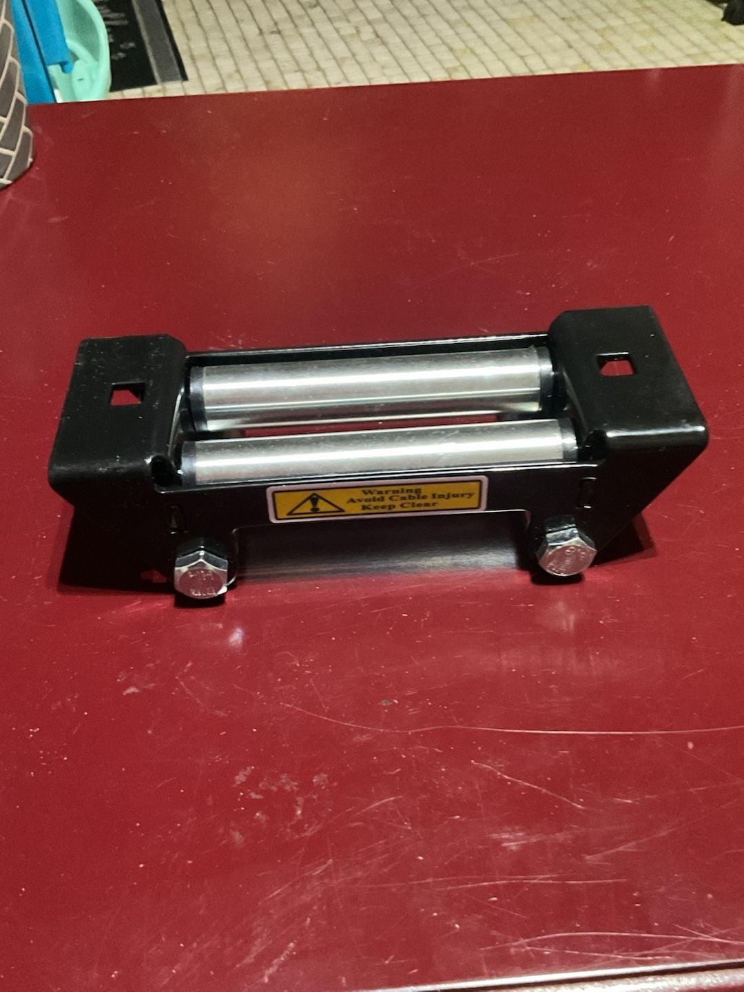 Universal Winch Roller Fairlead Heavy Duty Steel Cable Guide 1