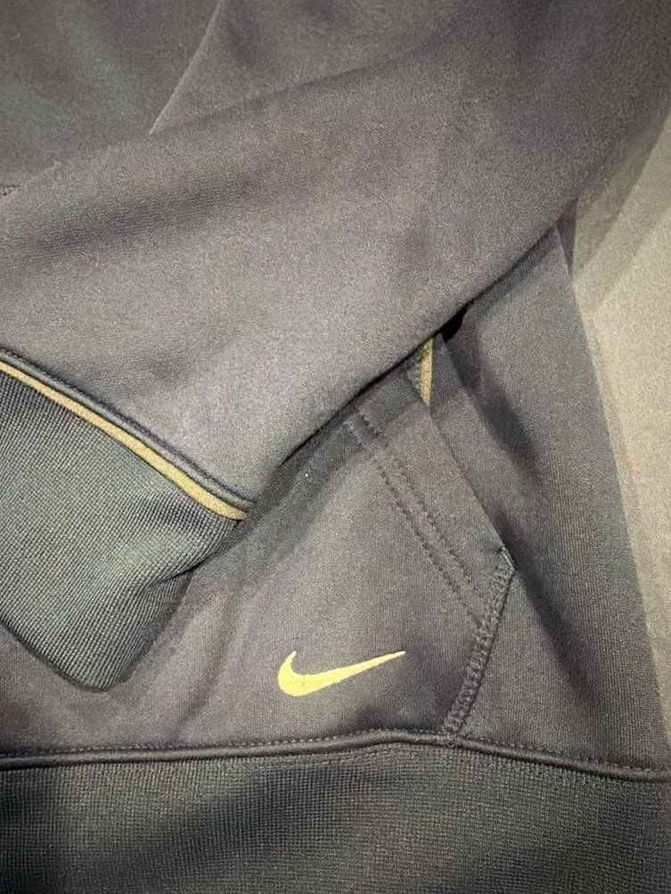 Nike New York Yankees Therma Fit Hoodie Size L Navy Blue Script Logo Pullover 5