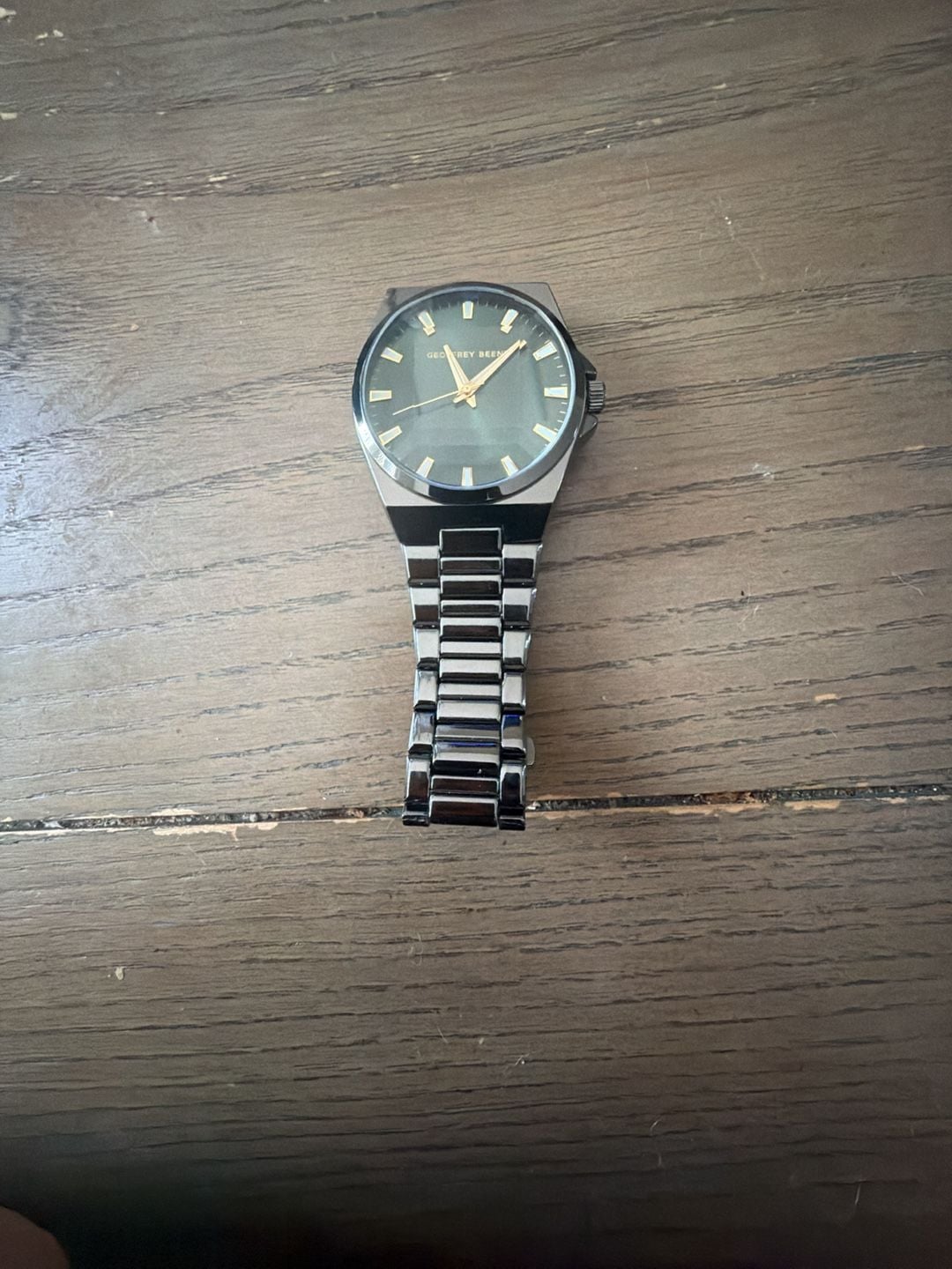 Geoffrey Beene GB8224GU Watch Gunmetal Green Dial 3