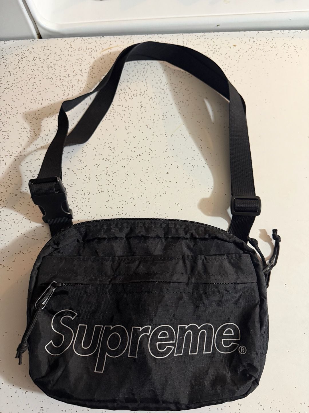 Supreme Shoulder Bag FW18 Dimension-Polyant Black 2
