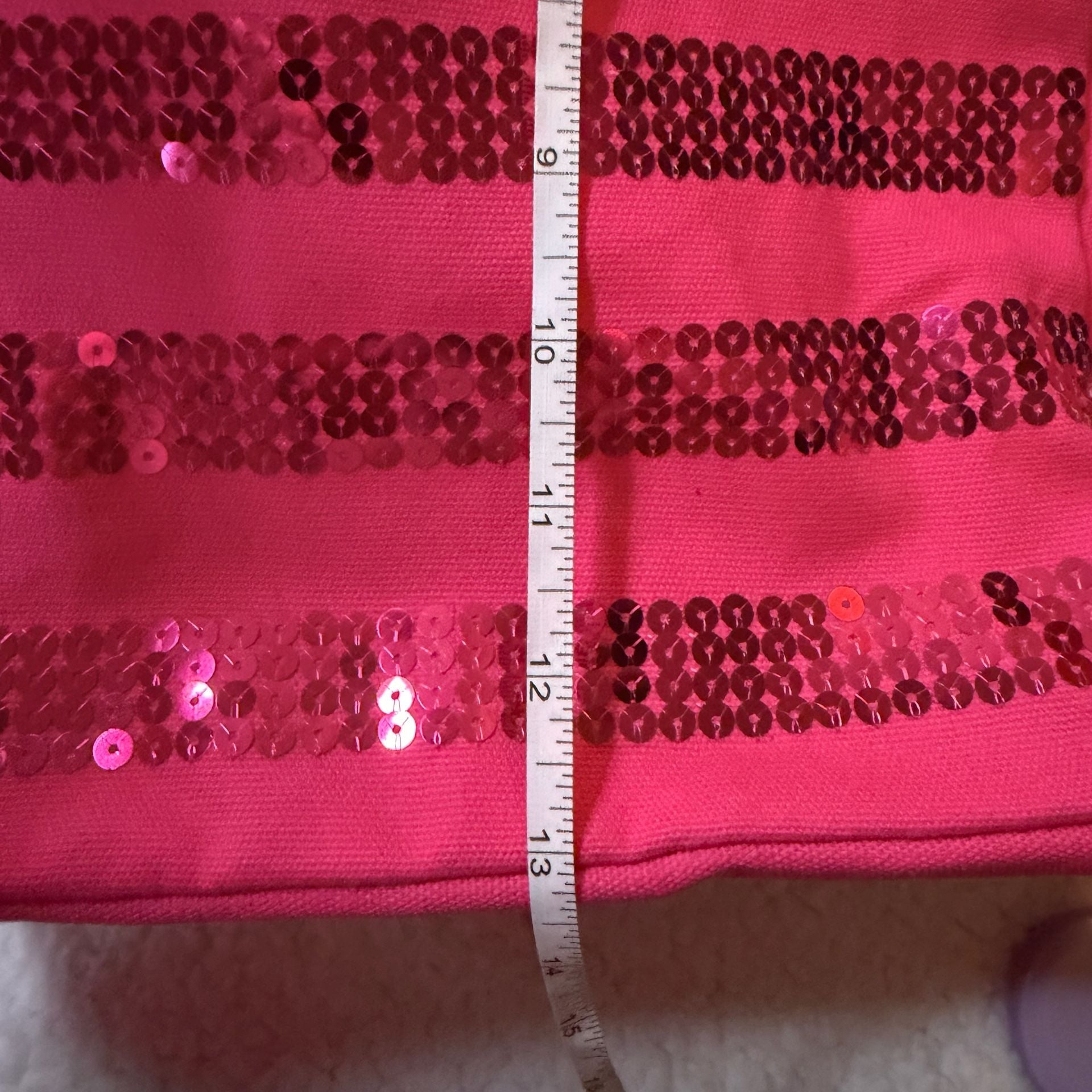 Victoria's Secret Pink Sequin Canvas Tote Bag 4