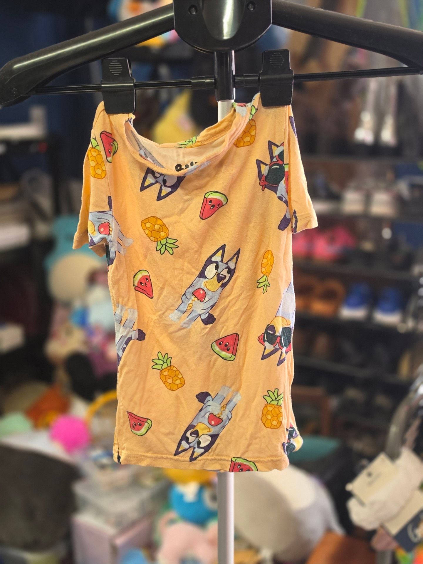 Bluey T-Shirt Size 4T Yellow Character Print 2