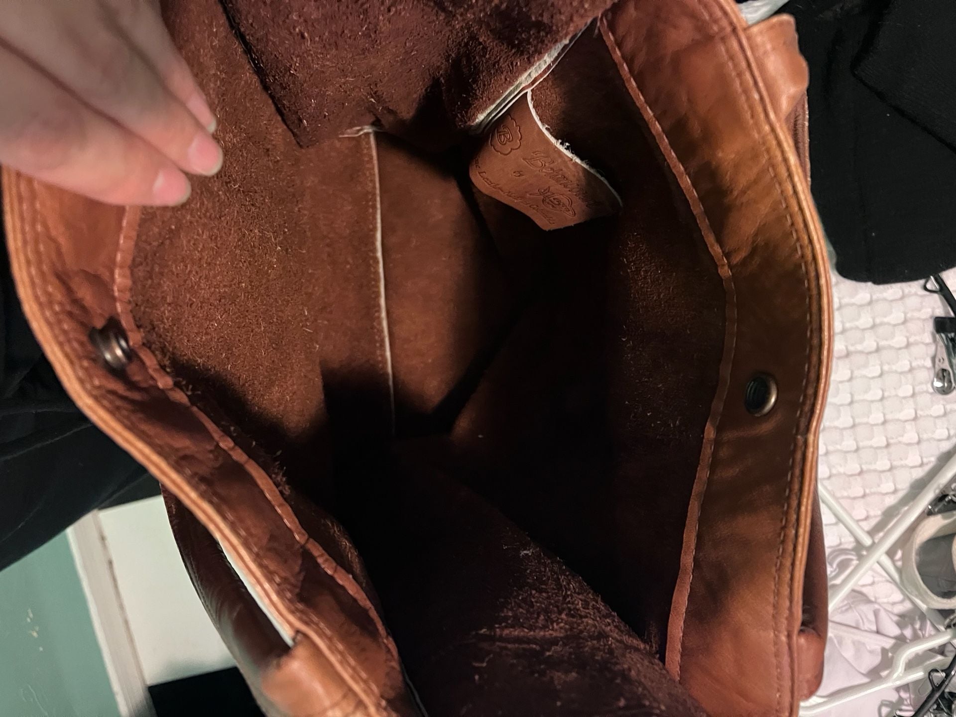 Vintage Betancourt Leather Tote Bag Brown Shopper 9