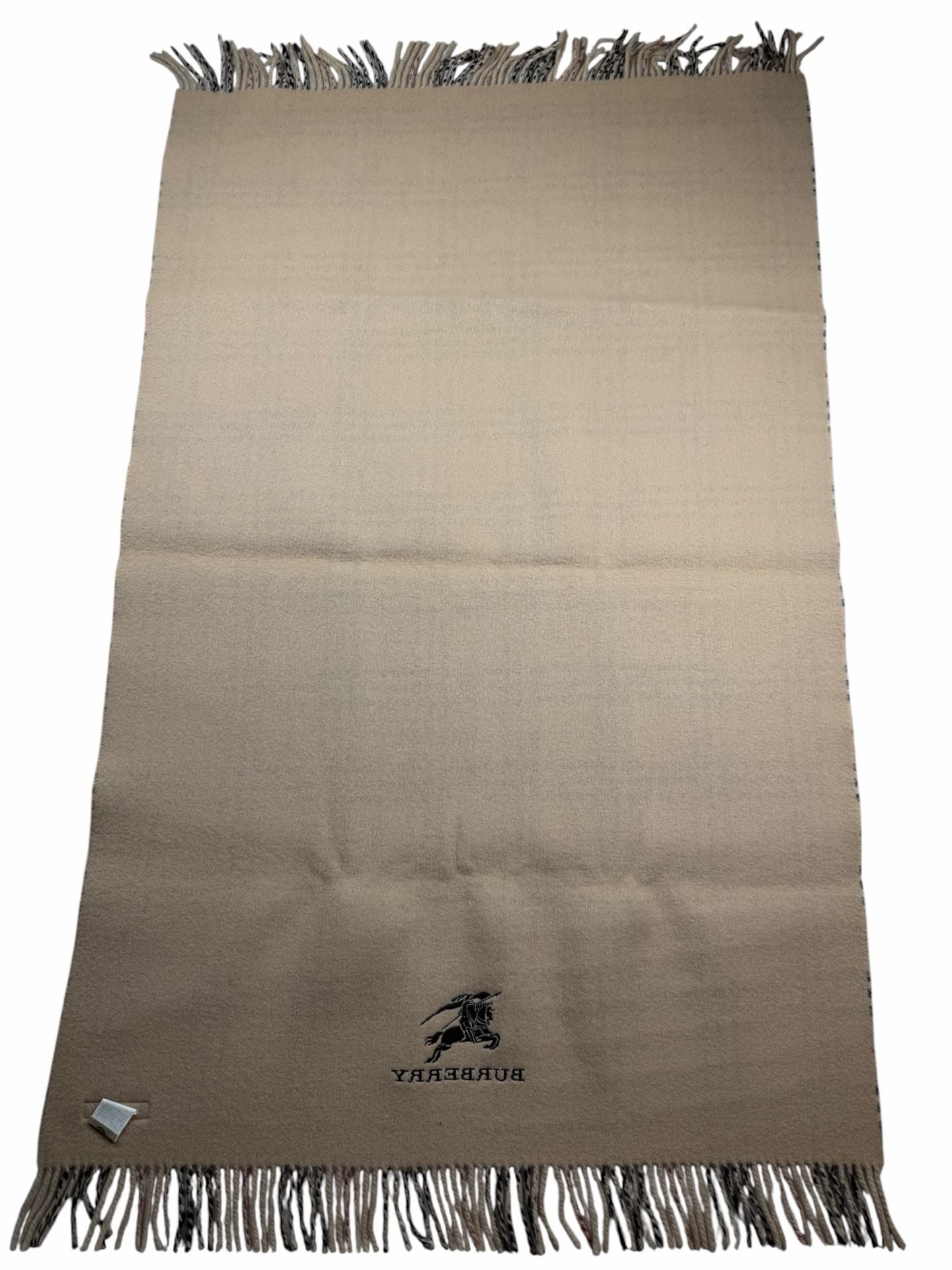 Burberry London Nova Check Wool Lap Blanket Throw 29x51 Made in Japan Vintage 2