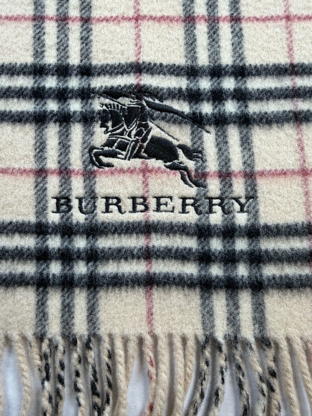 Burberry London Nova Check Wool Lap Blanket Throw 29x51 Made in Japan Vintage 3