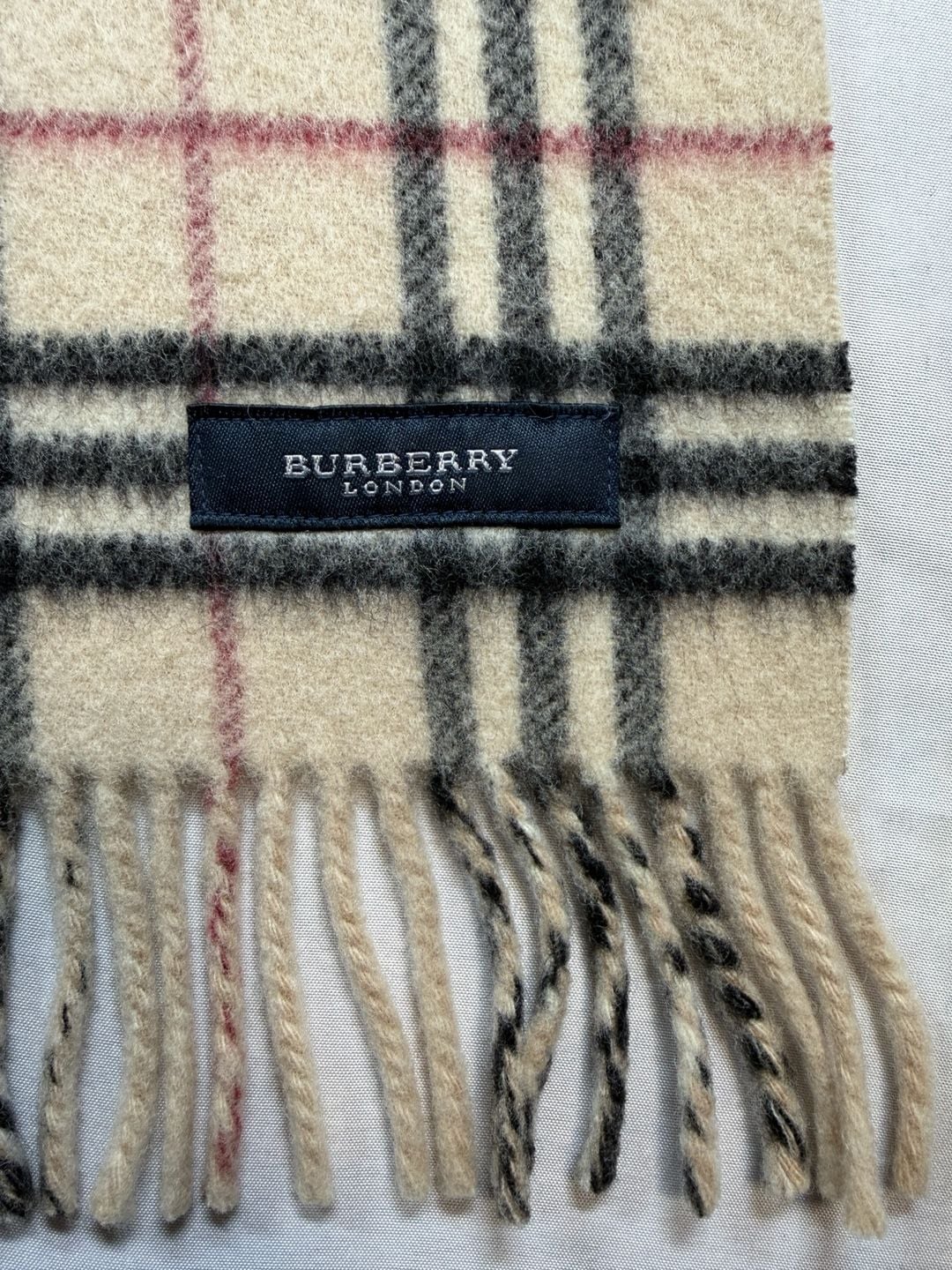 Burberry London Nova Check Wool Lap Blanket Throw 29x51 Made in Japan Vintage 4
