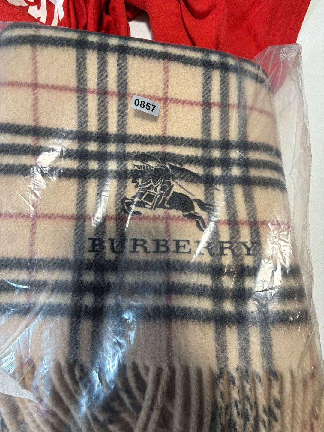 Burberry London Nova Check Wool Lap Blanket Throw 29x51 Made in Japan Vintage 10