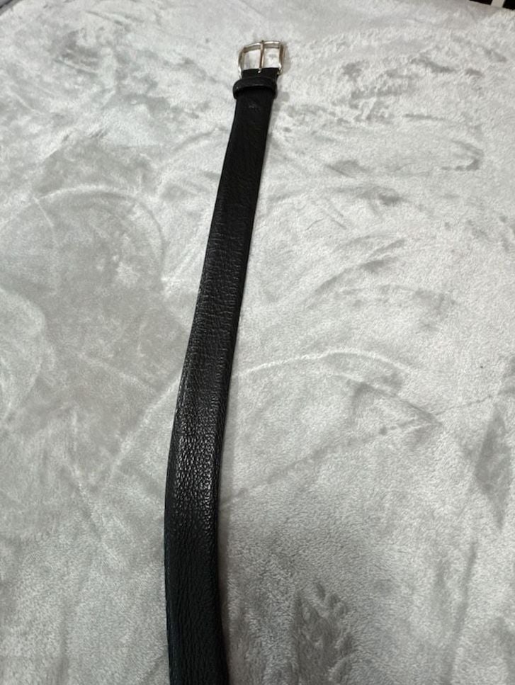 W. Kleinberg Genuine Shark Leather Belt Size 34 Black Made In USA 7