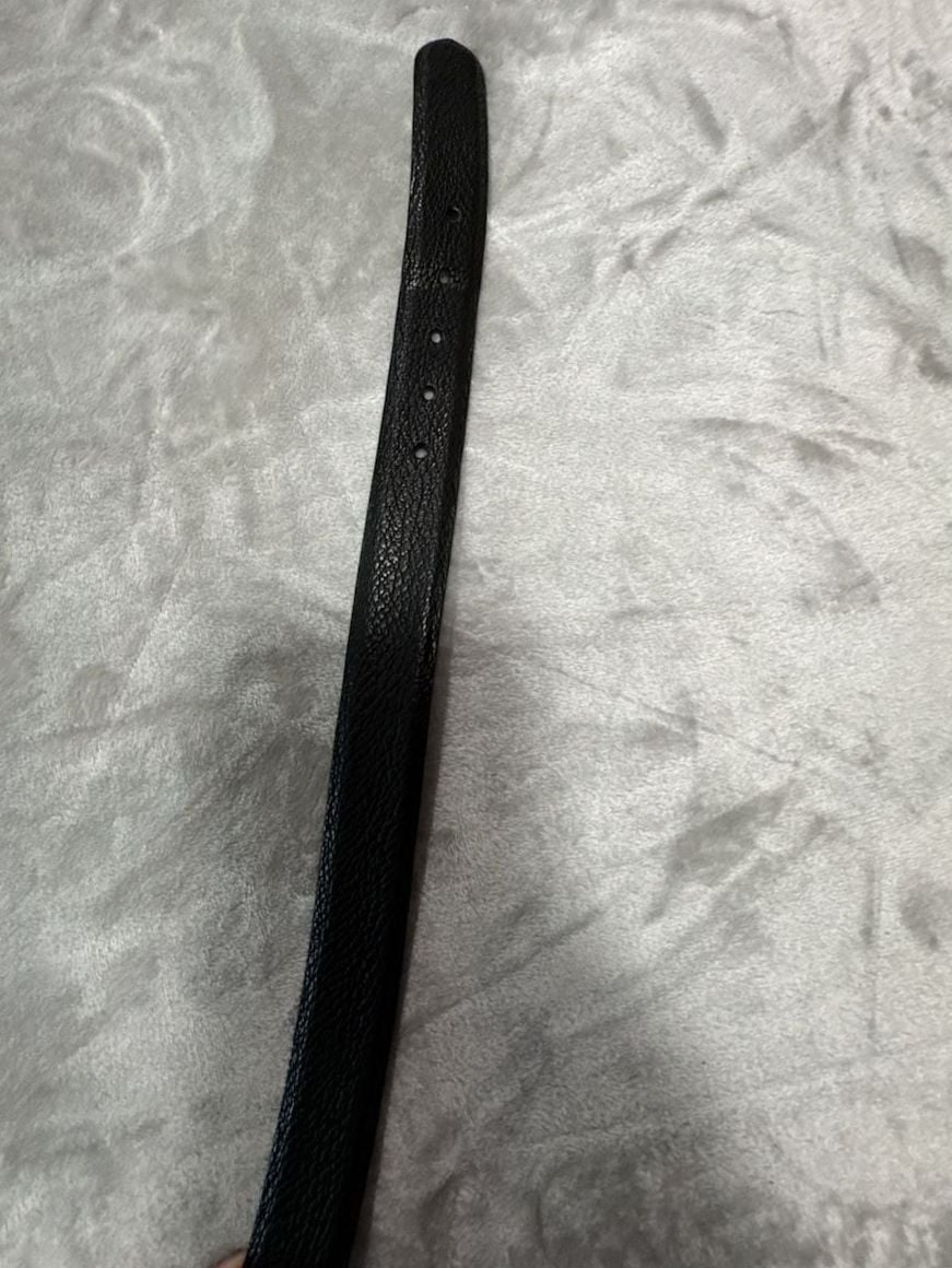 W. Kleinberg Genuine Shark Leather Belt Size 34 Black Made In USA 9