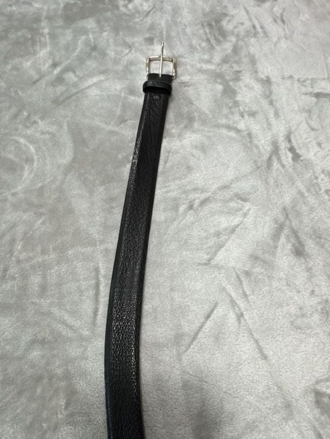 W. Kleinberg Genuine Shark Leather Belt Size 34 Black Made In USA 11