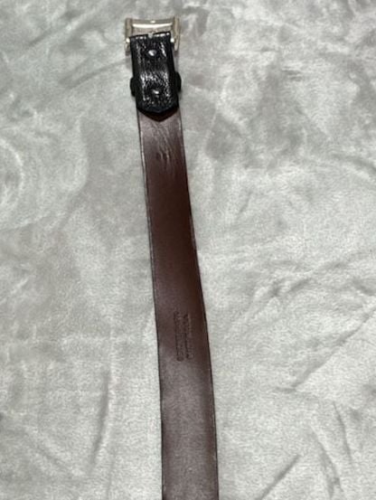 W. Kleinberg Genuine Shark Leather Belt Size 34 Black Made In USA 12