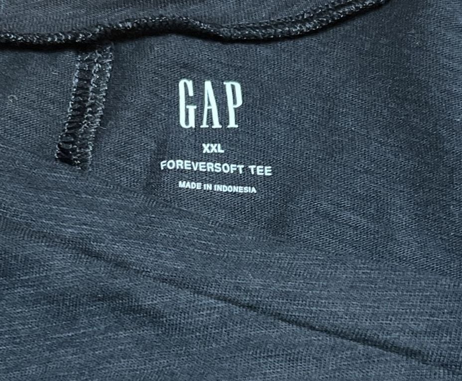 Gap Foreversoft Tee Size XXL Black Asymmetrical Twist Draped Top 5