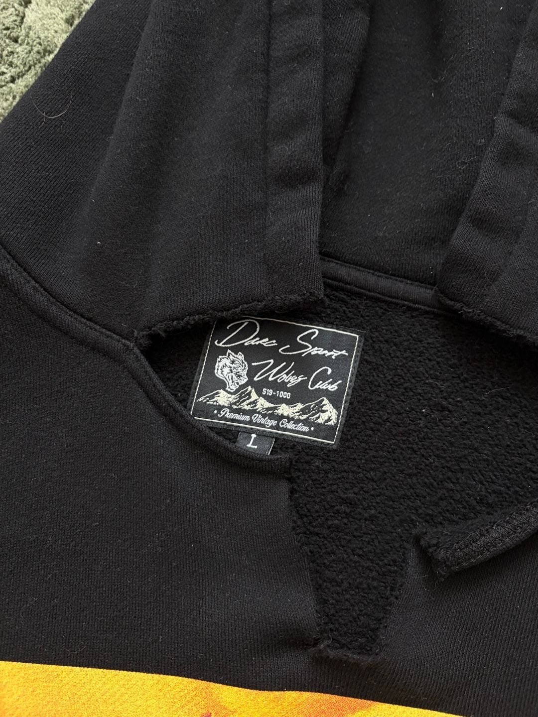 Darc Sport Wolves Club Valkyrie Dempsey Hoodie Size Large Black 7