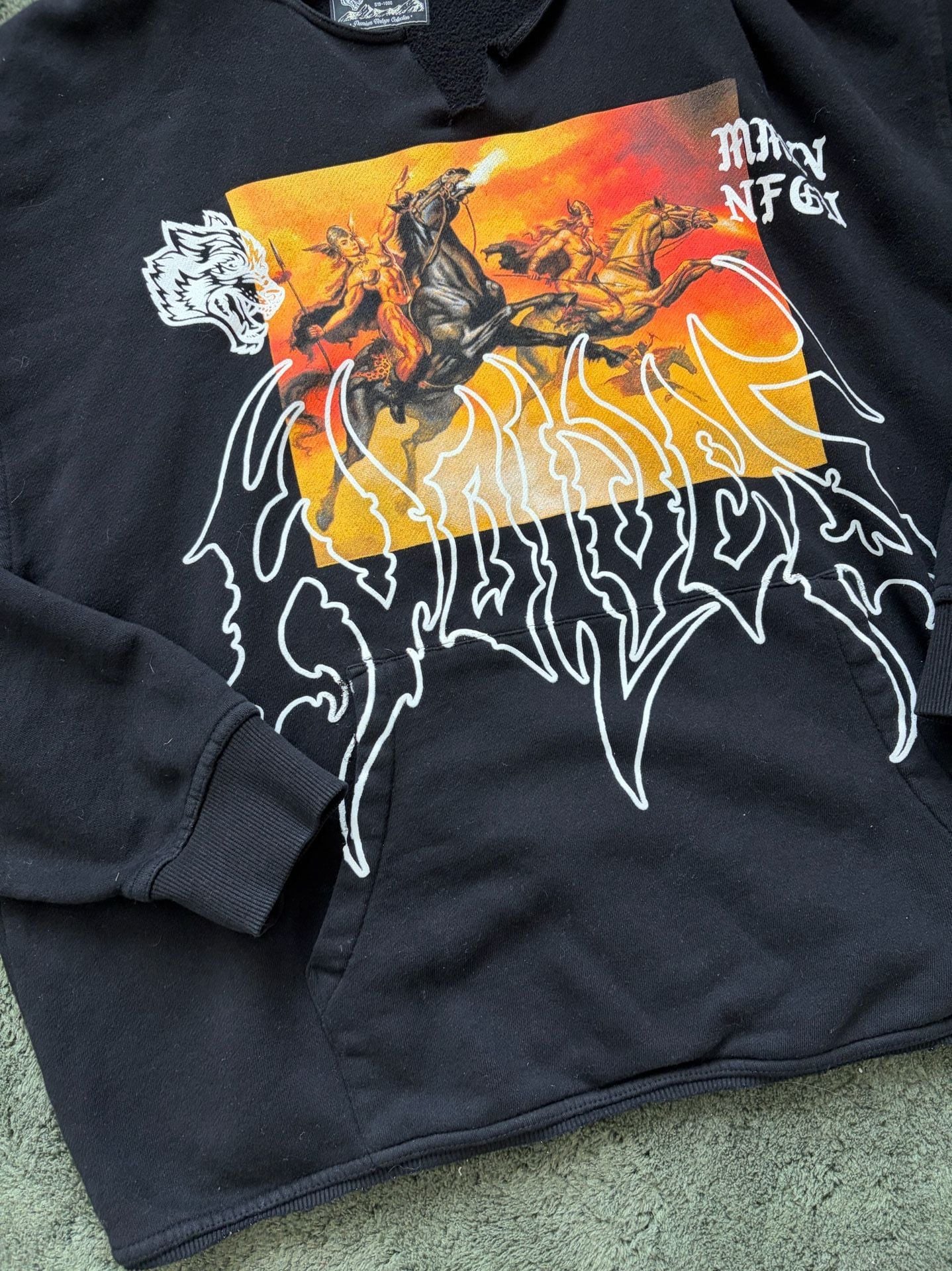 Darc Sport Wolves Club Valkyrie Dempsey Hoodie Size Large Black 6