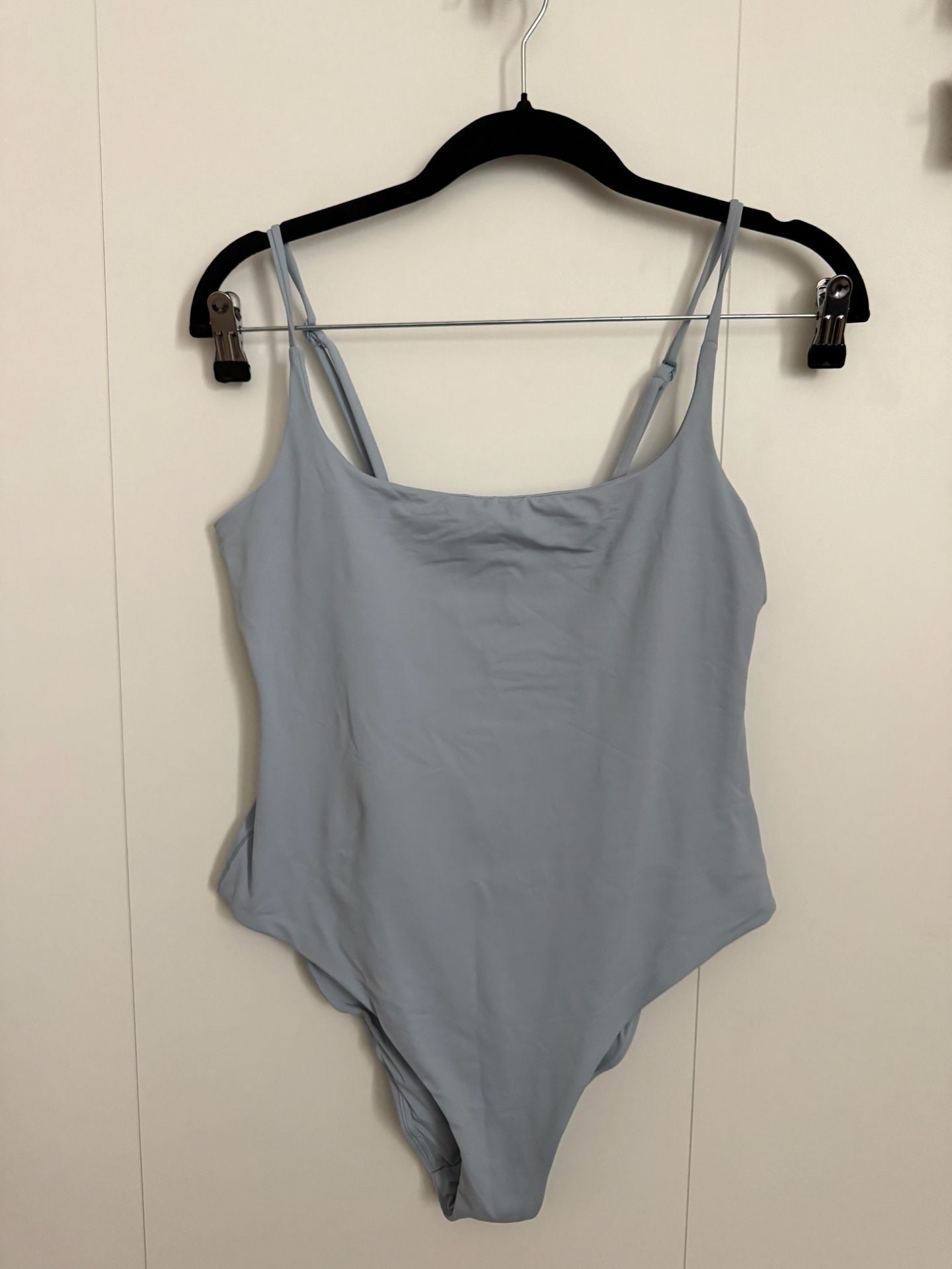 Aqua Aura Bathing Suit Size M Blue Square Neck Adjustable Straps 2
