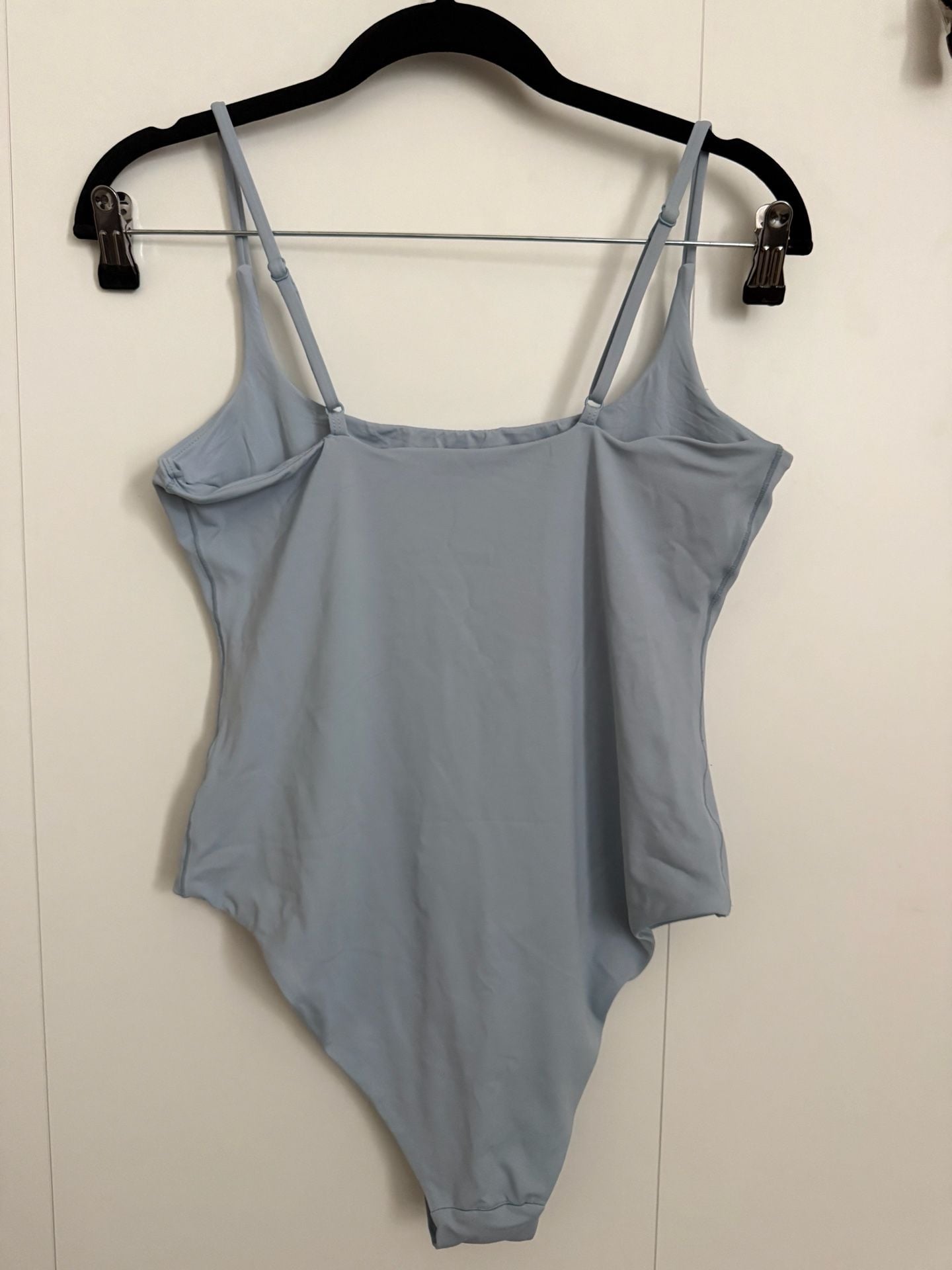 Aqua Aura Bathing Suit Size M Blue Square Neck Adjustable Straps 3