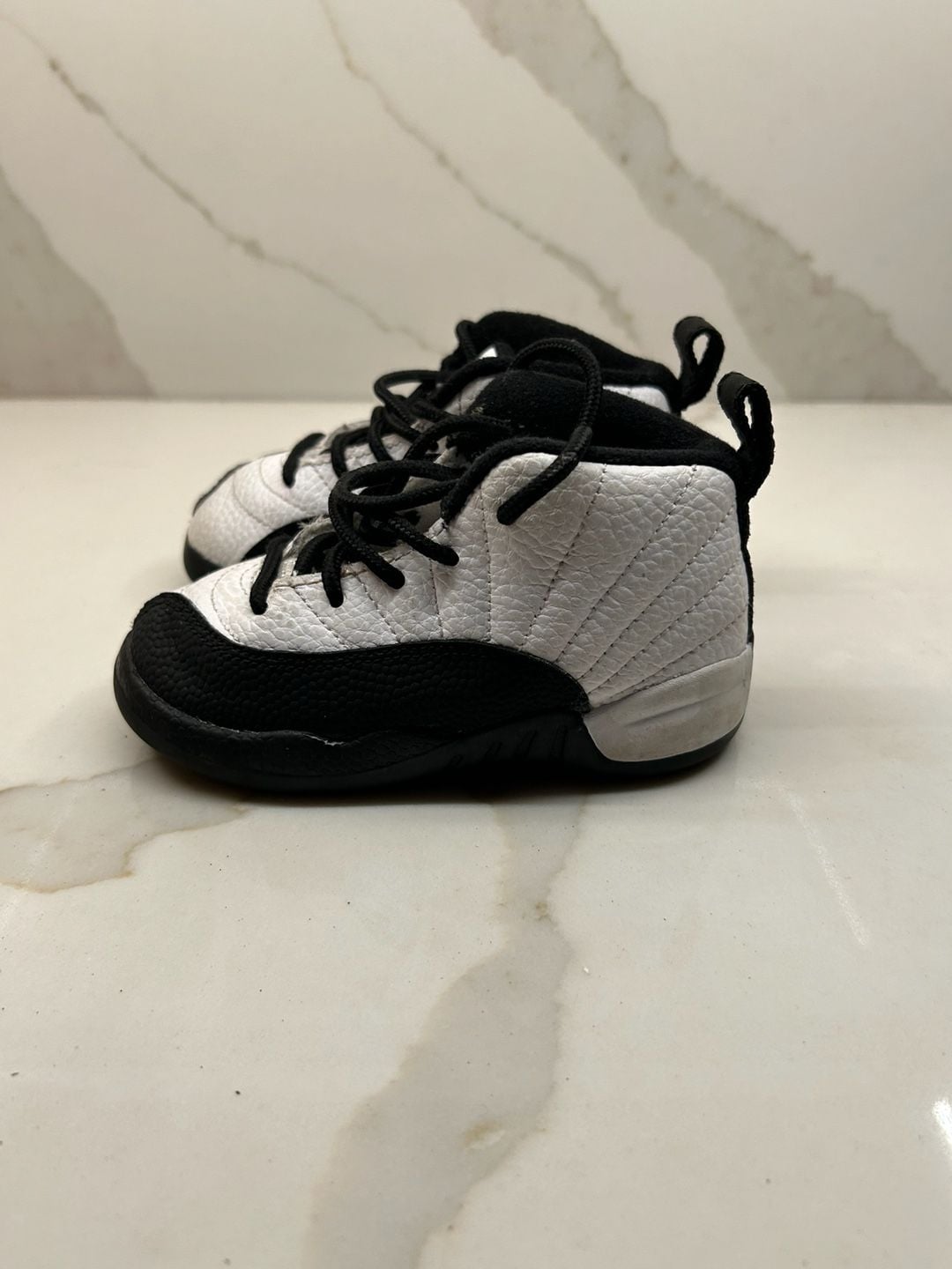 Jordan 12 Retro Toddler Size 7C White Black Gold 2