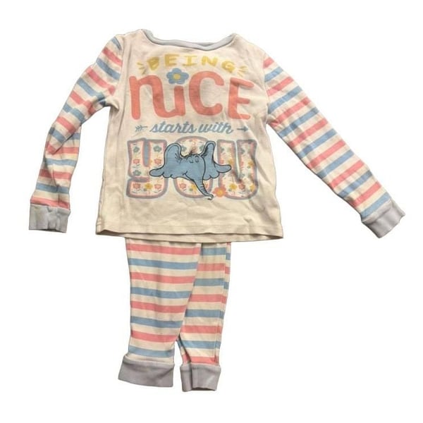 Dr. Seuss Pajama Set Size XS/CH Being Nice Starts With You
