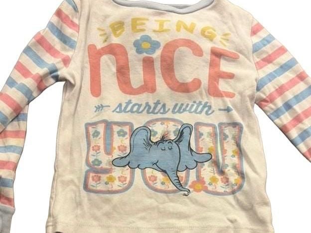 Dr. Seuss Pajama Set Size XS/CH Being Nice Starts With You 2
