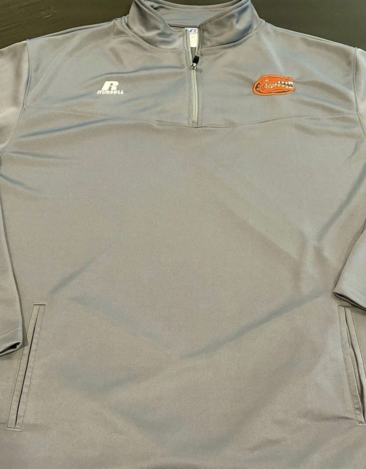 Russell Athletic Florida Gators Quarter-Zip Pullover Size 4XL Gray 2