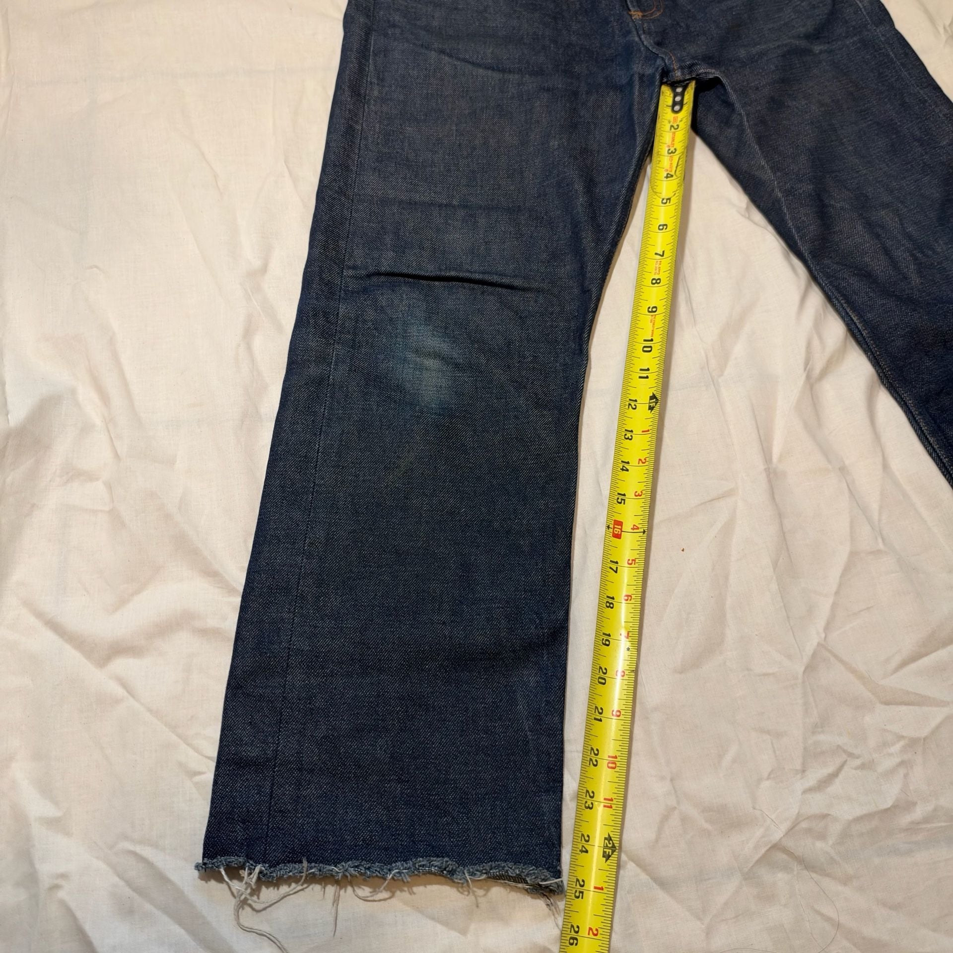 A.P.C. Jean Standard Raw Indigo Denim Jeans Size 31x25 5