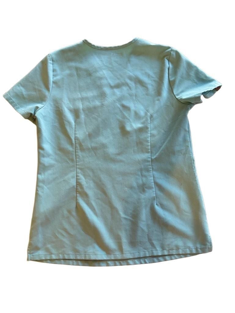 Figs Catarina Scrub Top Jade Green V-Neck 1-Pocket 5