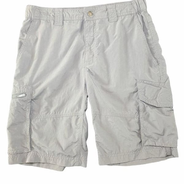 Columbia Ripstop utility Cargo Shorts Mens Size 30 Grey