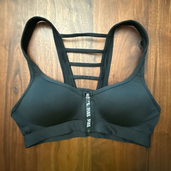 PINK Victoria's Secret Ultimate Push-Up Sports Bra Size S Black