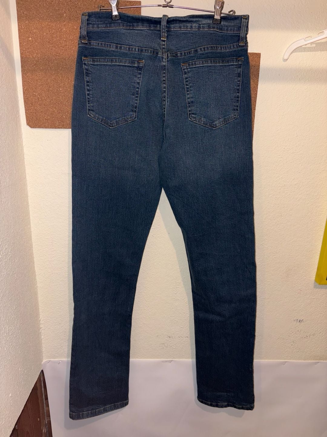 George Straight Jeans Size 32x34 Blue Denim Stretch 4