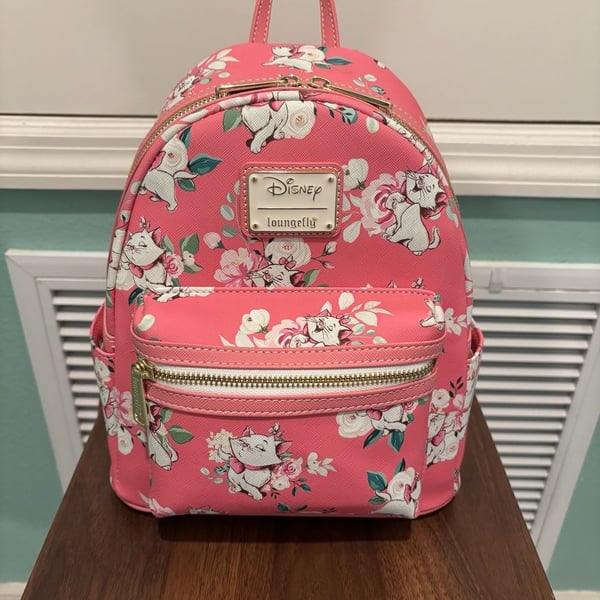 Loungefly Disney Aristocats Marie Floral Mini Backpack Pink