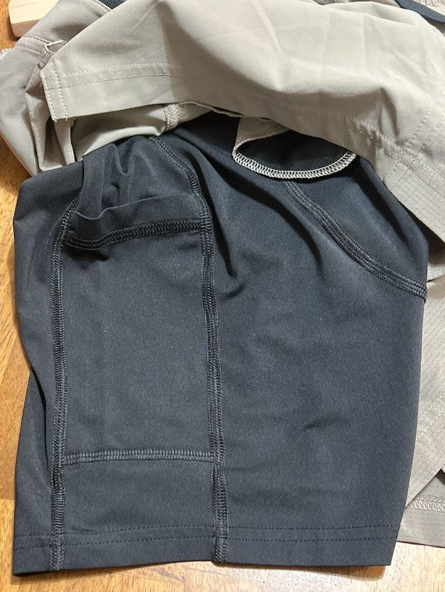 American Eagle 24/7 Active Shorts Size S Taupe Compression Liner 5