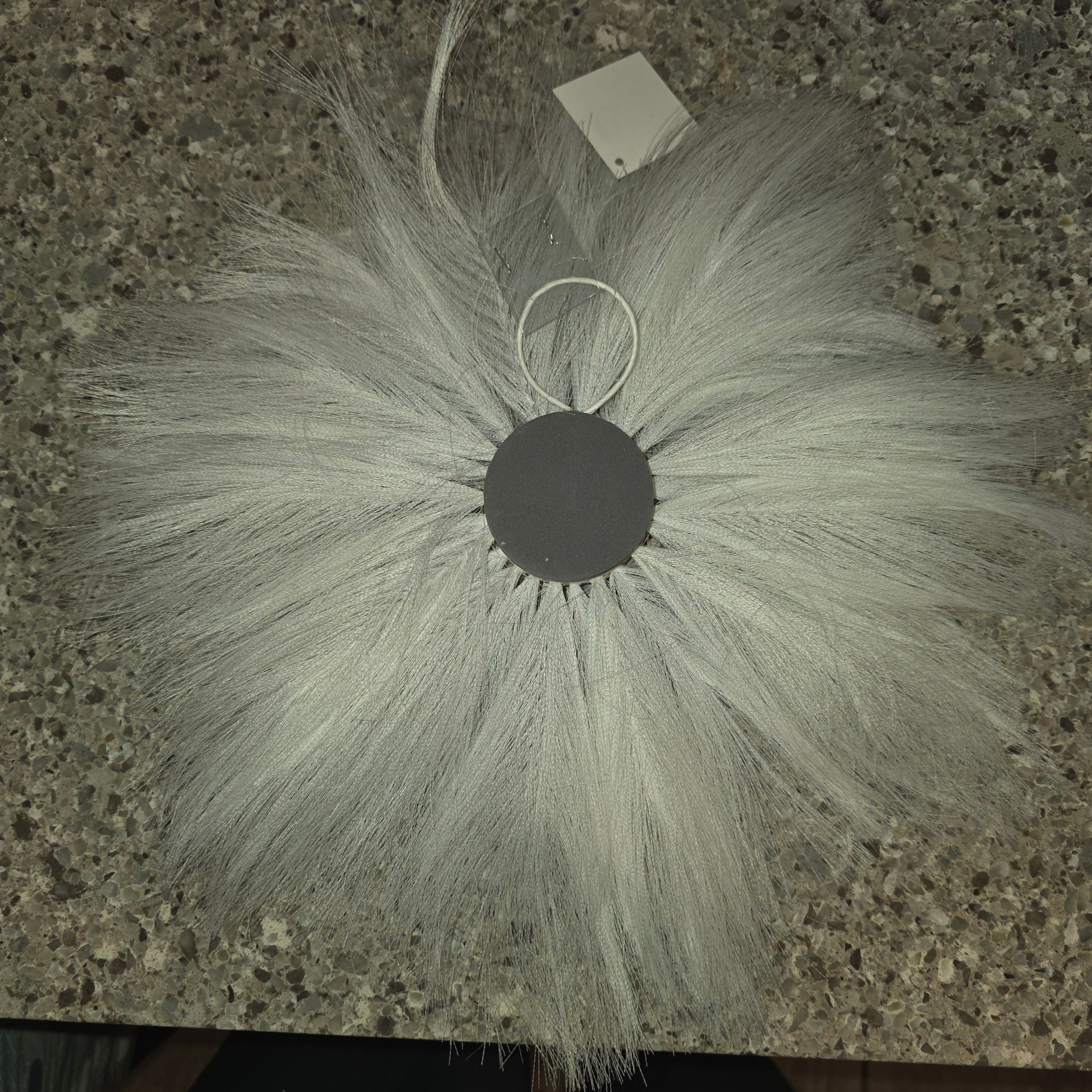 Hobby Lobby Wall Decor Gray Feather Flower Wall Hanging 2