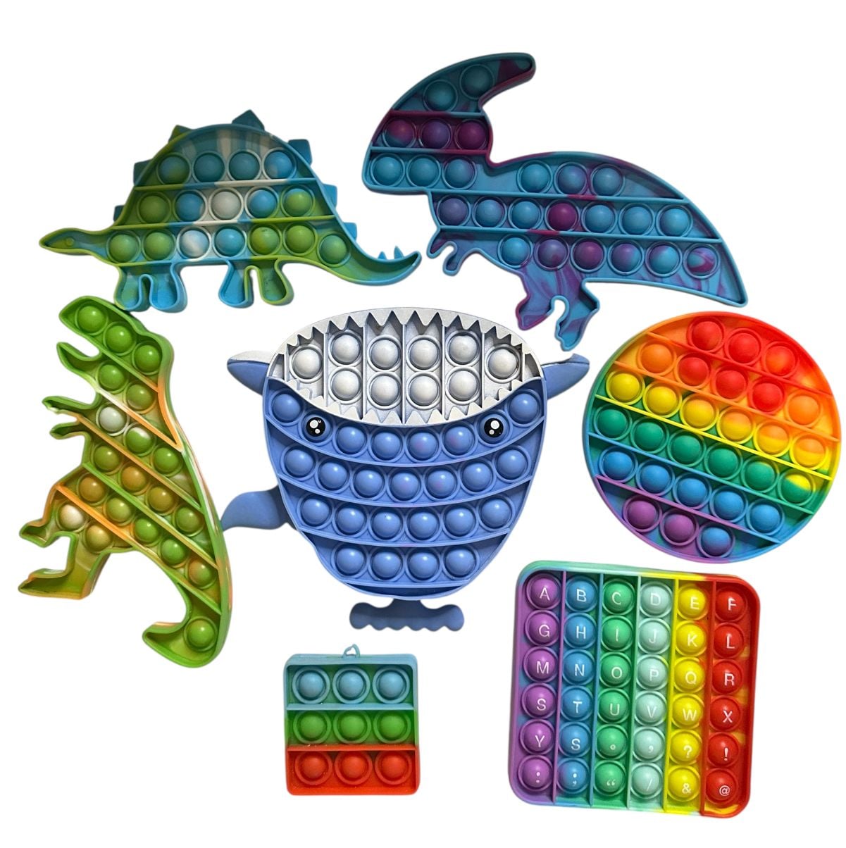 Pop It Fidget Toy Sensory Bundle Set of 7 1