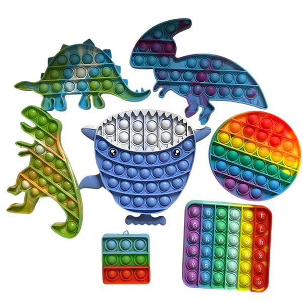 Pop It Fidget Toy Sensory Bundle Set of 7