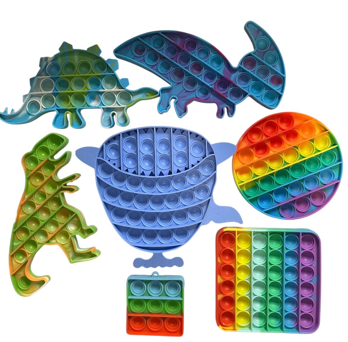 Pop It Fidget Toy Sensory Bundle Set of 7 2