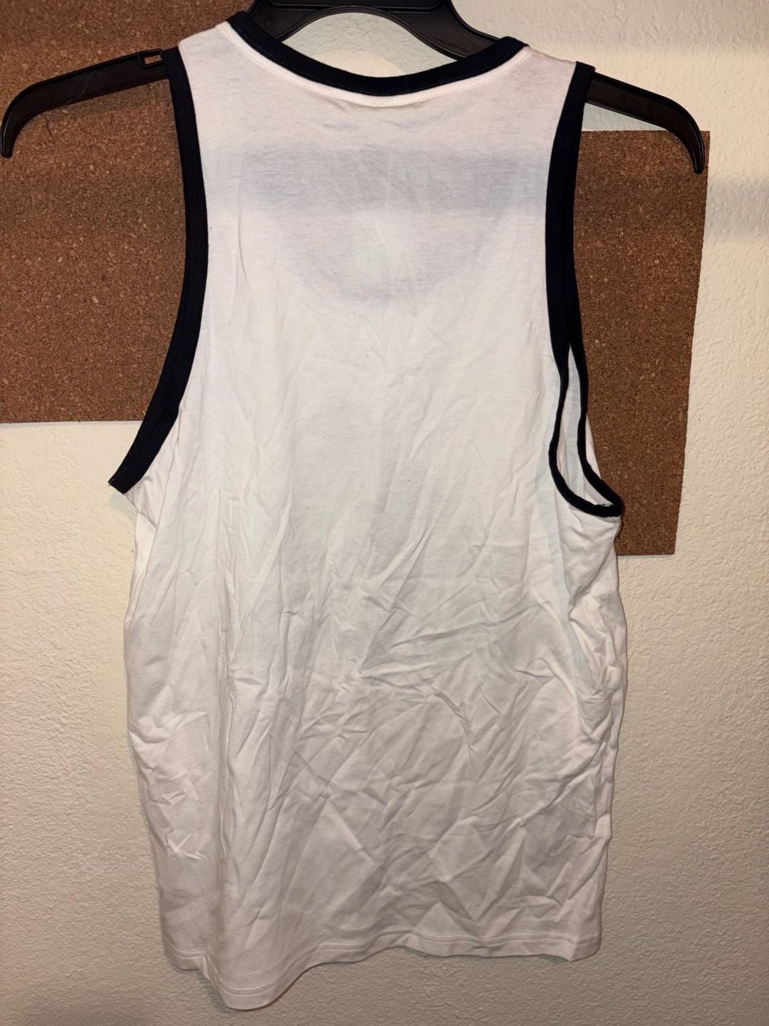 Adidas Badge of Sport Tank Size S White Black Logo 5