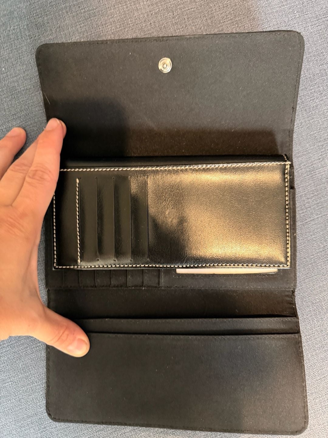 Kate Spade New York Black Leather Continental Wallet 4
