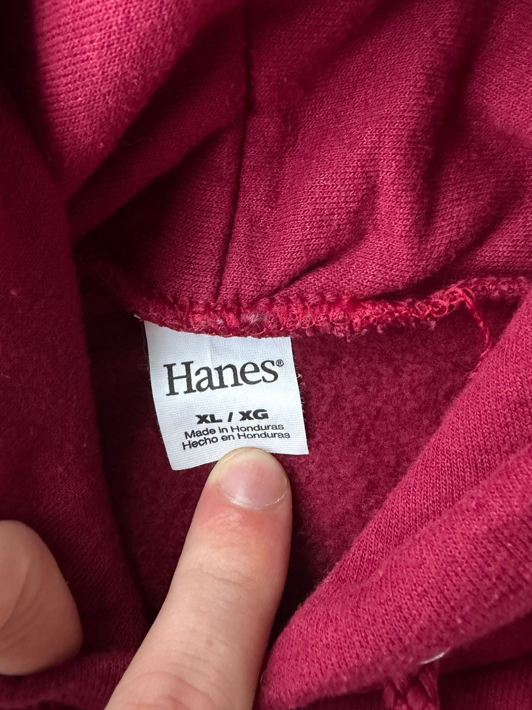 Vintage Arkansas Razorbacks Hoodie XL Hanes NCAA Football Pullover Red 4