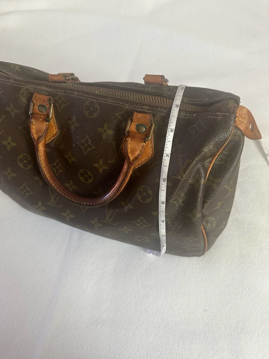 Louis Vuitton Speedy 30 Monogram Canvas Satchel Brown 3