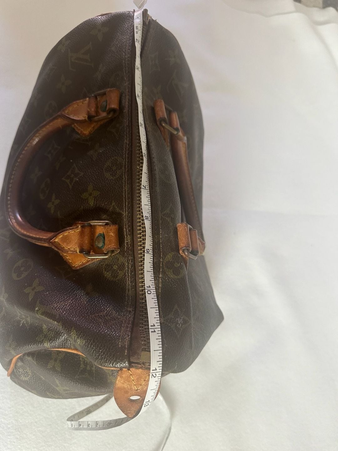 Louis Vuitton Speedy 30 Monogram Canvas Satchel Brown 7