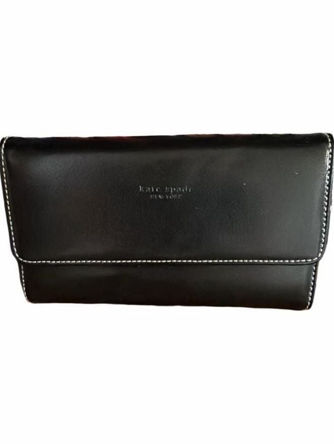 Kate Spade New York Black Leather Continental Wallet 2