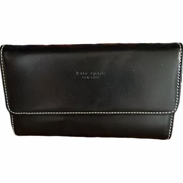 Kate Spade New York Black Leather Continental Wallet
