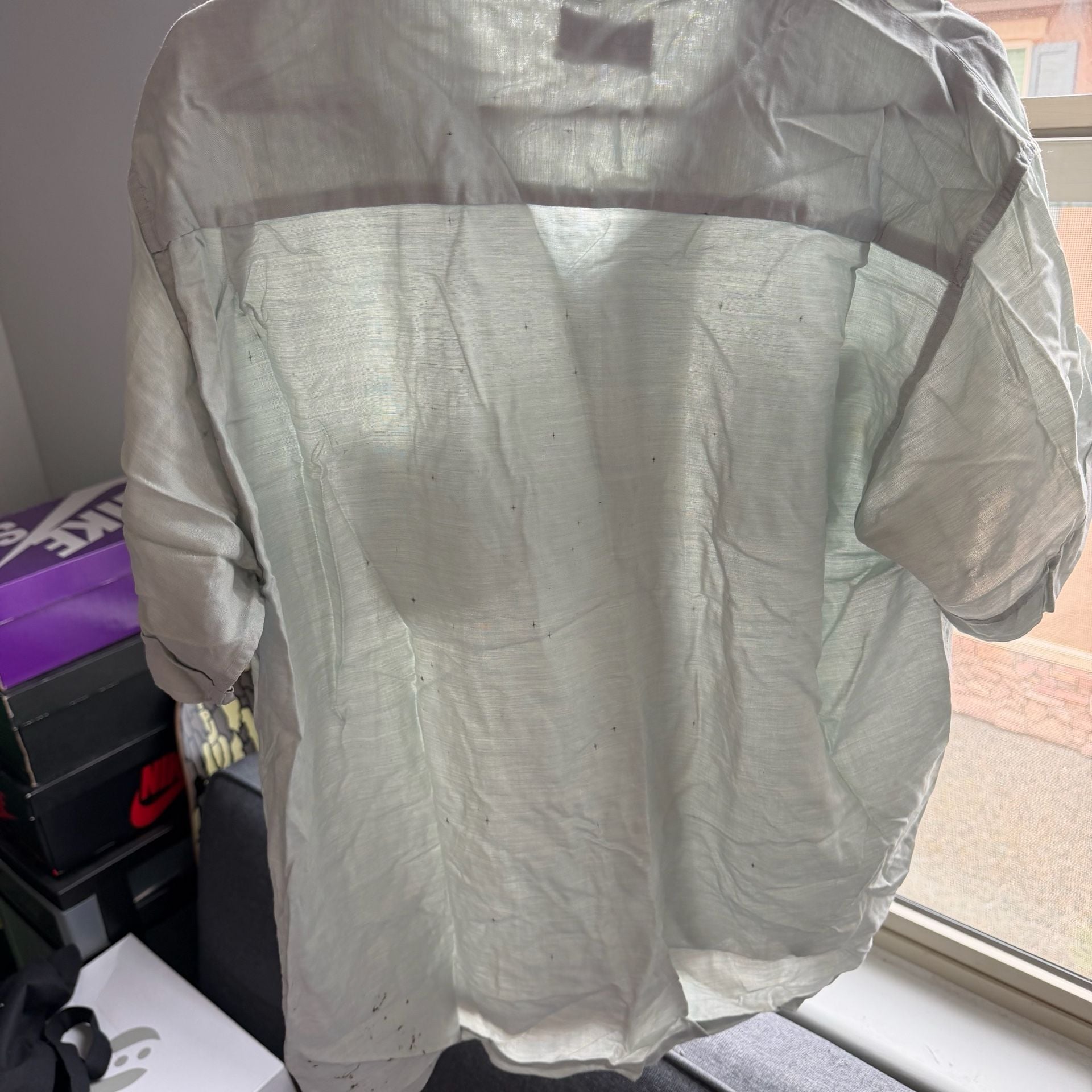 Rare 50s Sir Arthur Distressed Rayon Shirt Sz L 4