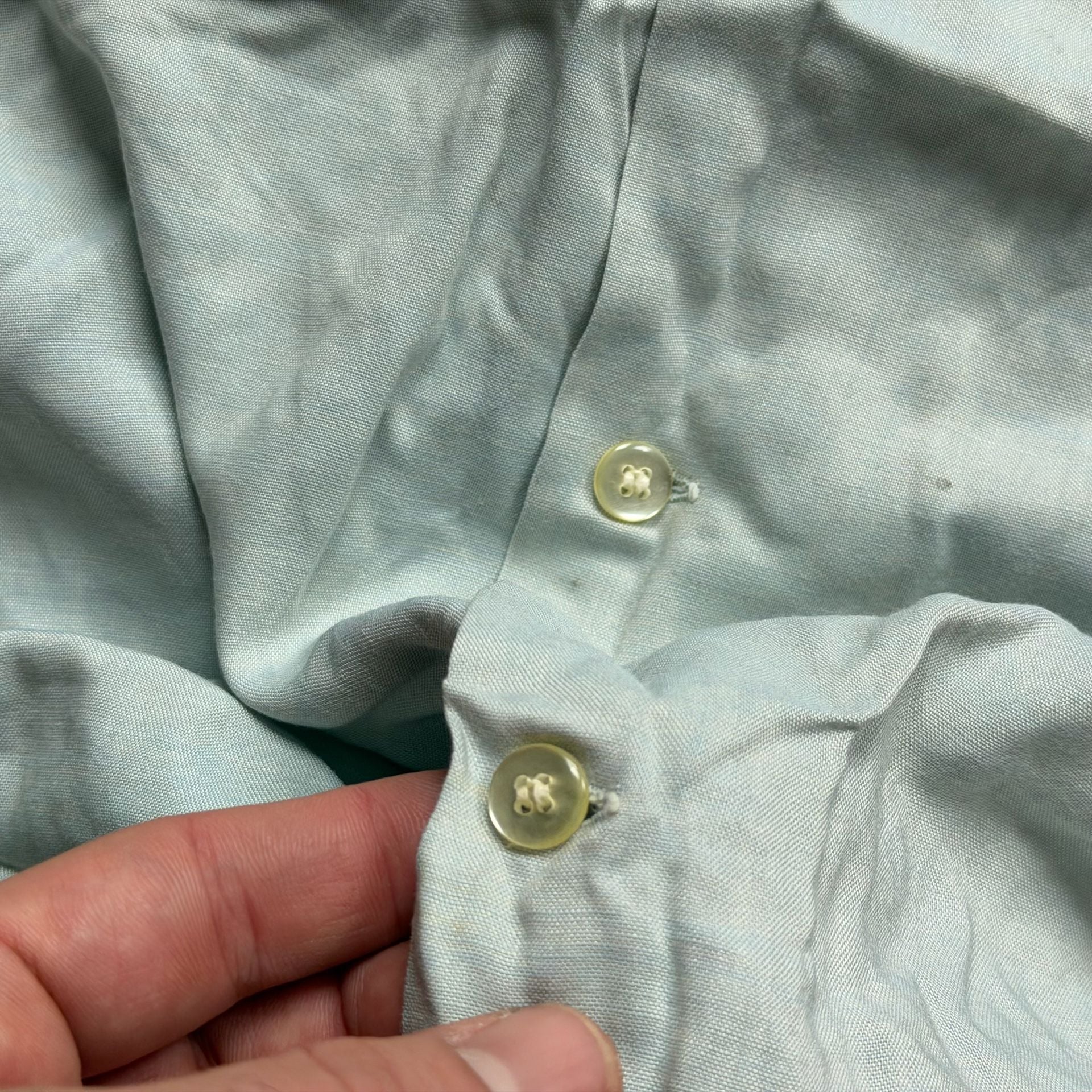 Rare 50s Sir Arthur Distressed Rayon Shirt Sz L 9