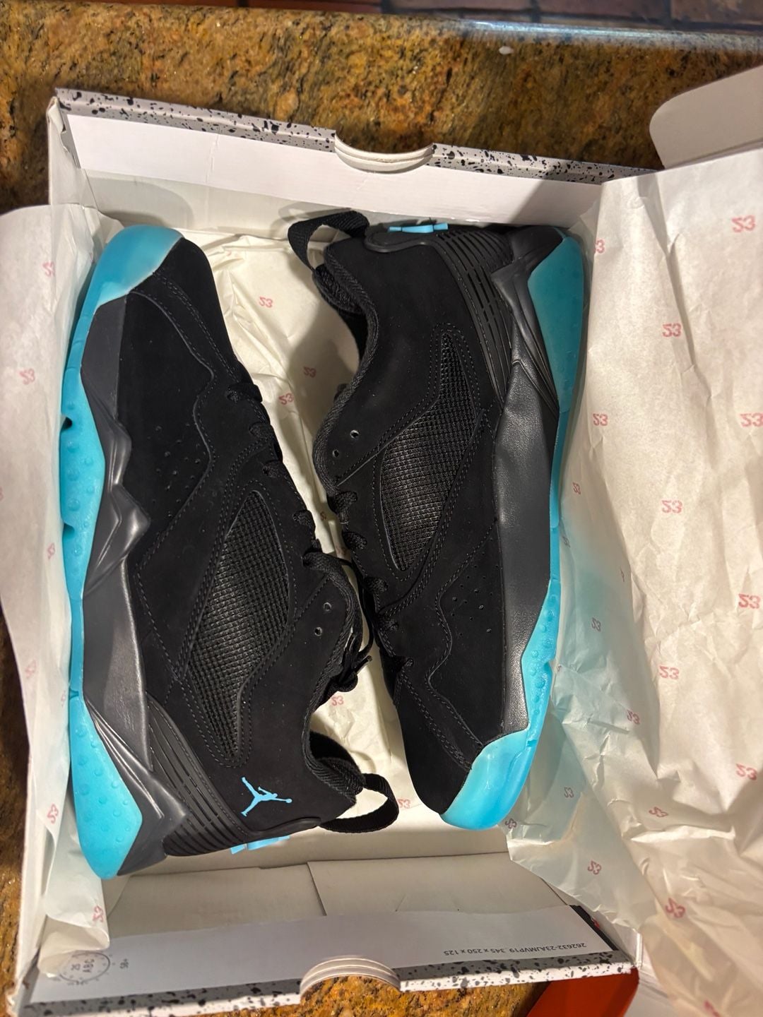 Jordan MVP 92 Size 10 Black Gamma Blue Anthracite 9