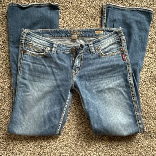Silver Jeans Co. Frances Bootcut Size W33/L35 Blue Denim