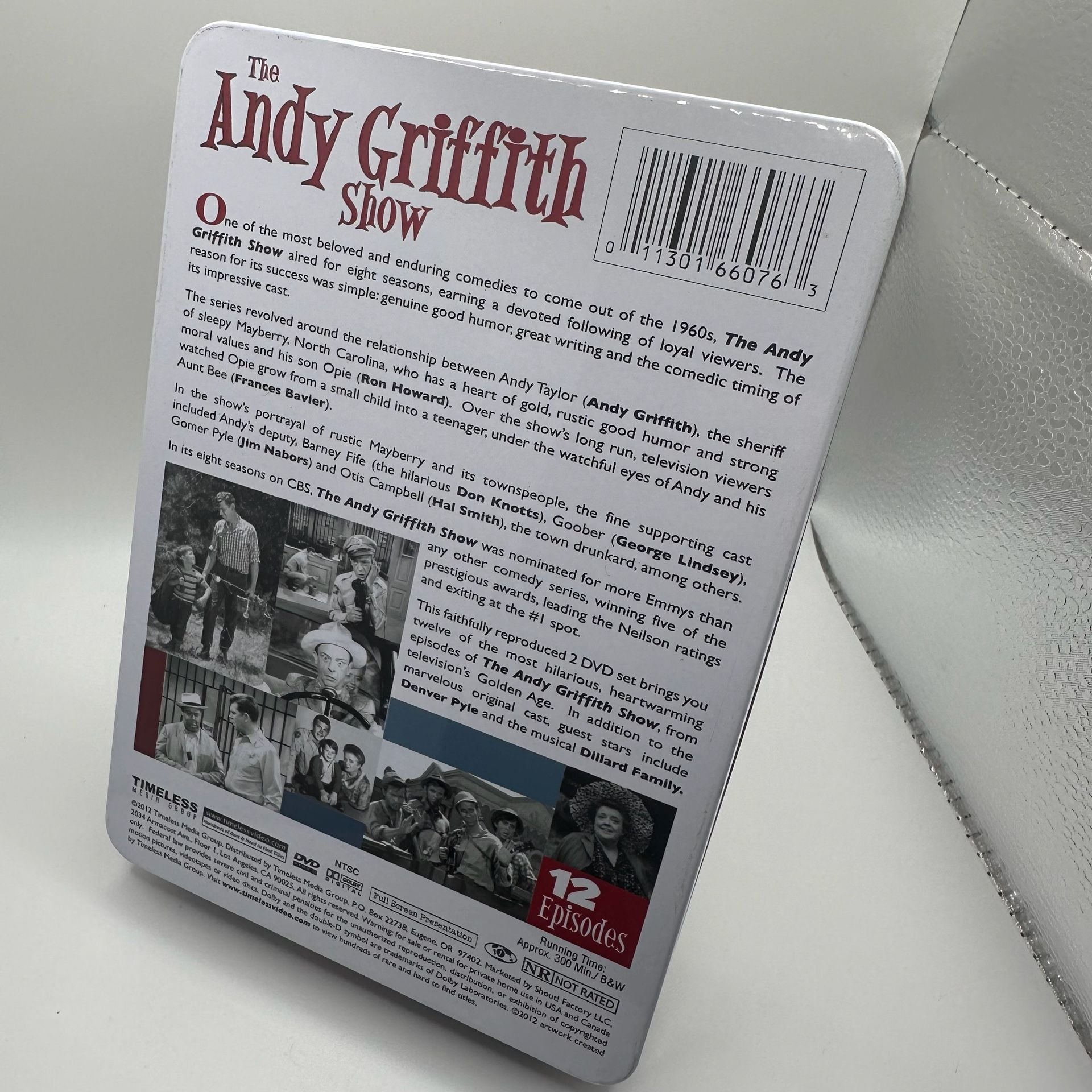 The Andy Griffith Show 2 DVD Set Collectible Tin 12 Episodes Tested Working 3