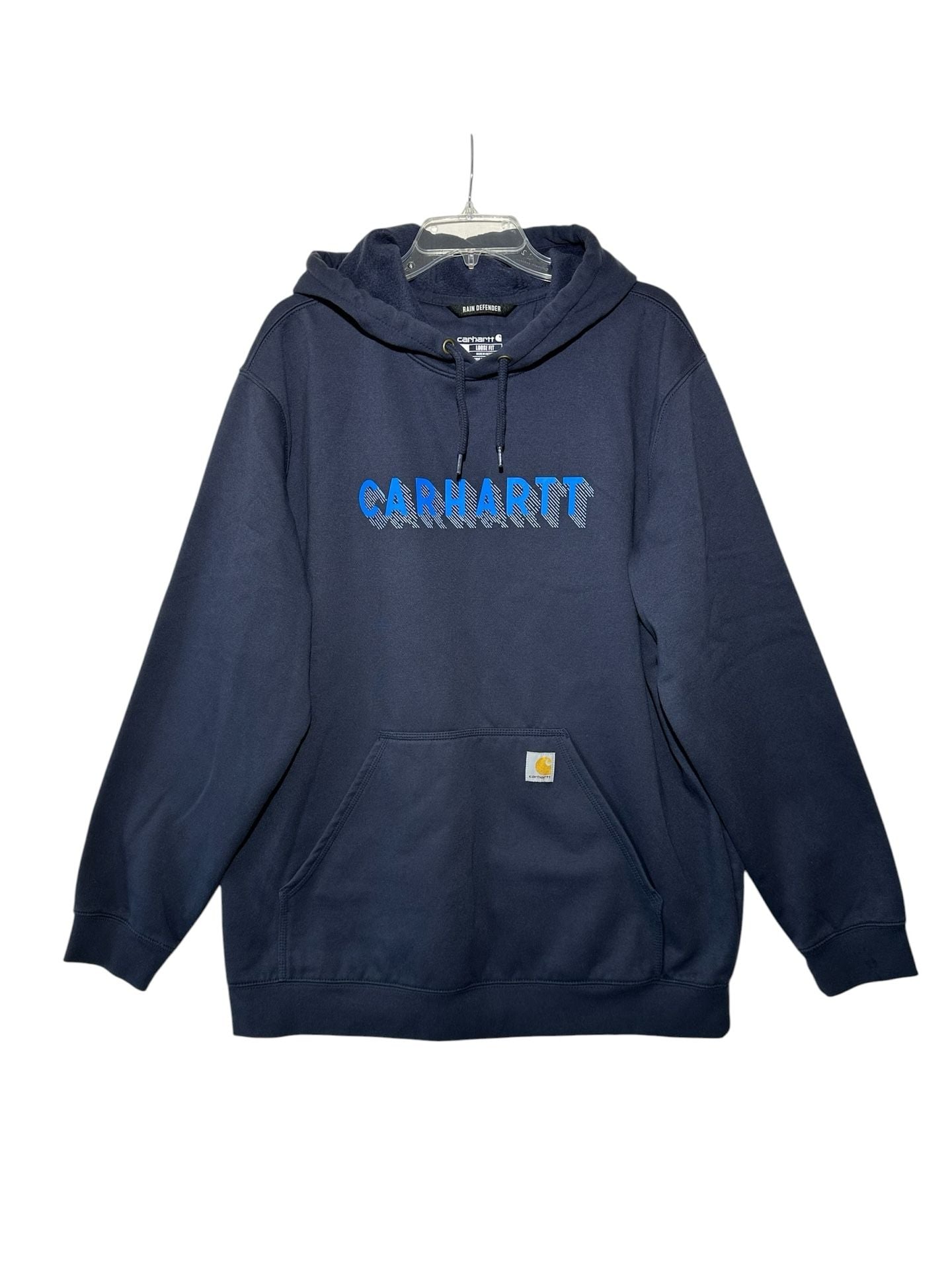 Carhartt Rain Defender Sweatshirt Loose Fit New Navy Blue 105944 Men’s XL 4