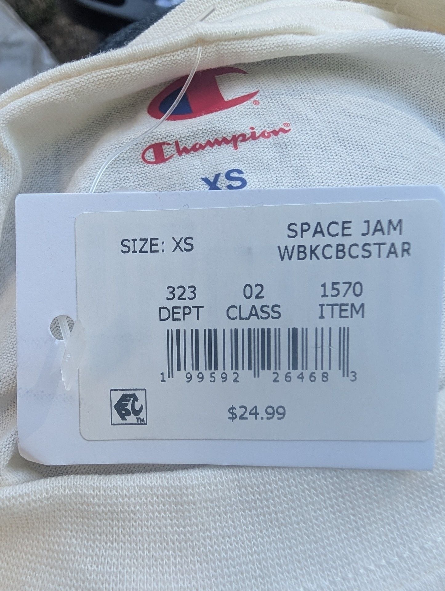 Champion Space Jam T-Shirt Size child XS 1