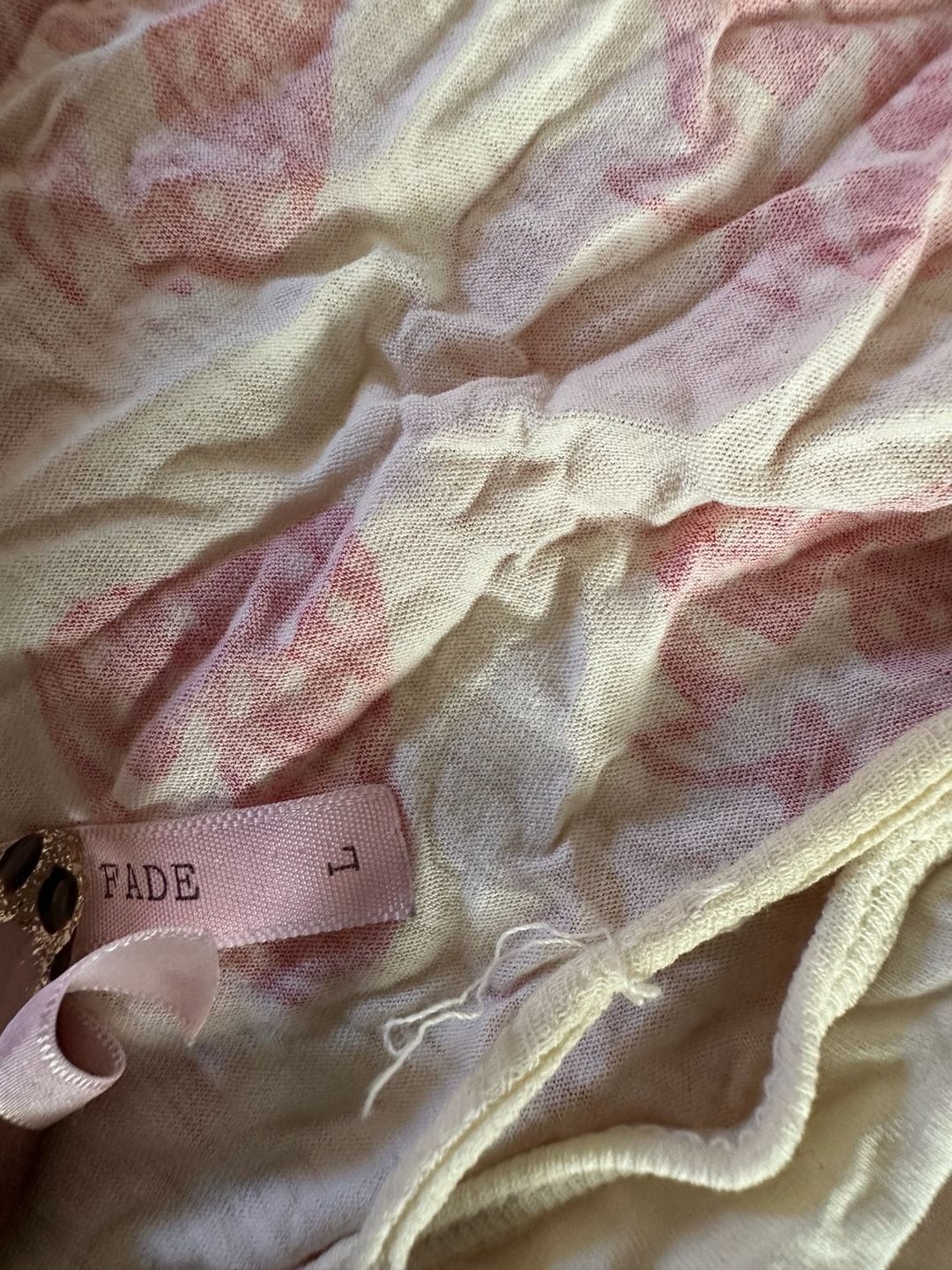 Sparkle & Fade Strawberry Print Cami Size L Yellow Spaghetti Strap Tank 5